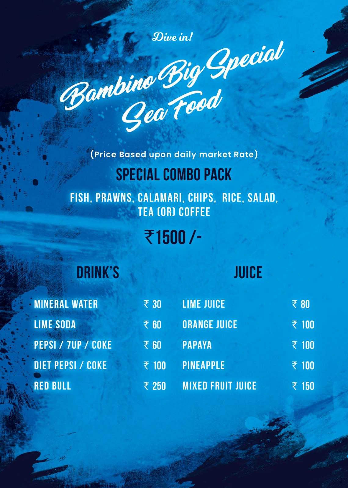 Bambino menu page 2